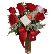 Imagem de rosas e chocolate